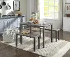 Brown and Gray 3 Piece Dining Set - Boltzero