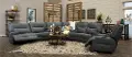 Rockies Gray 3 Piece Power Reclining Sectional with Adjustable Lumbar