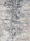 8 x 10 Large Ivory and Blue Area Rug - Urban Decor