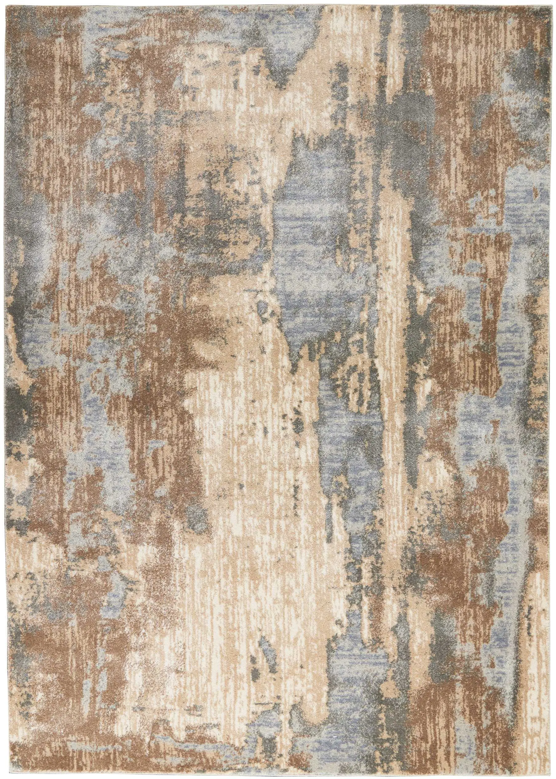 KI386 Moroccan Celebration 5 x 7 Gray and Beige Area Rug-1