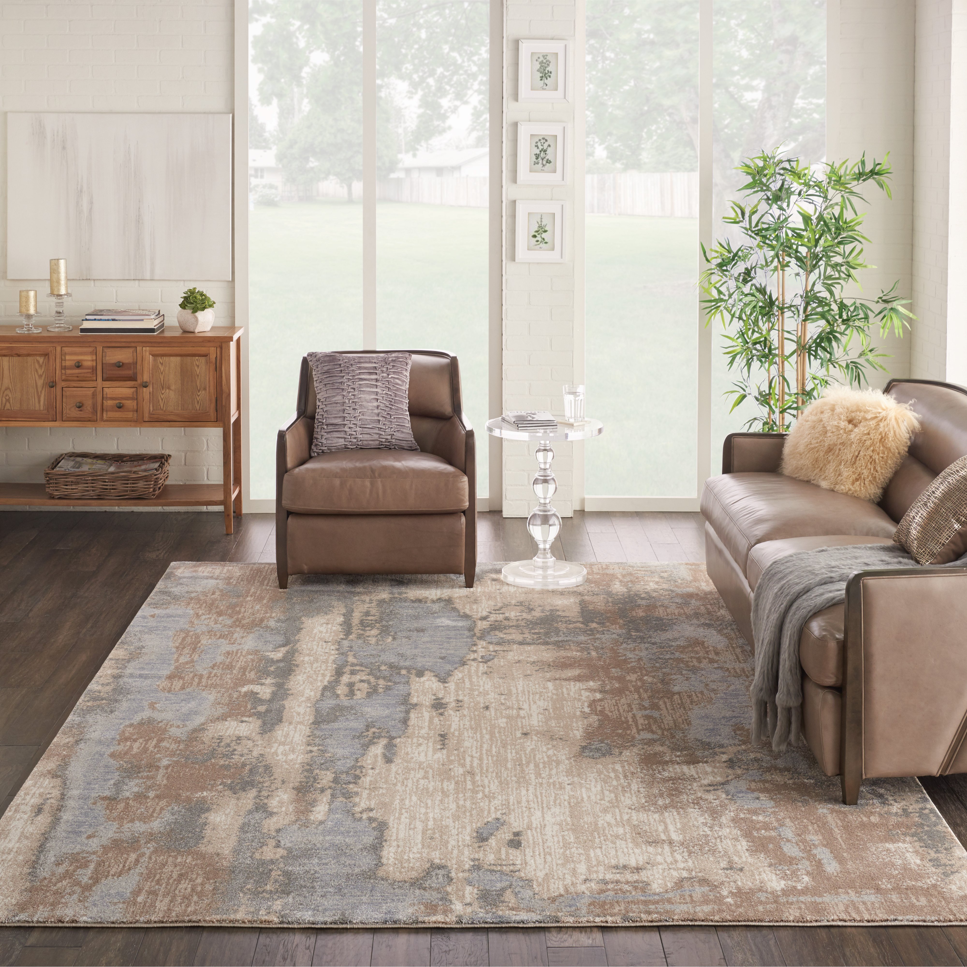 KI386 Moroccan Celebration 5 x 7 Gray and Beige Area Rug-5