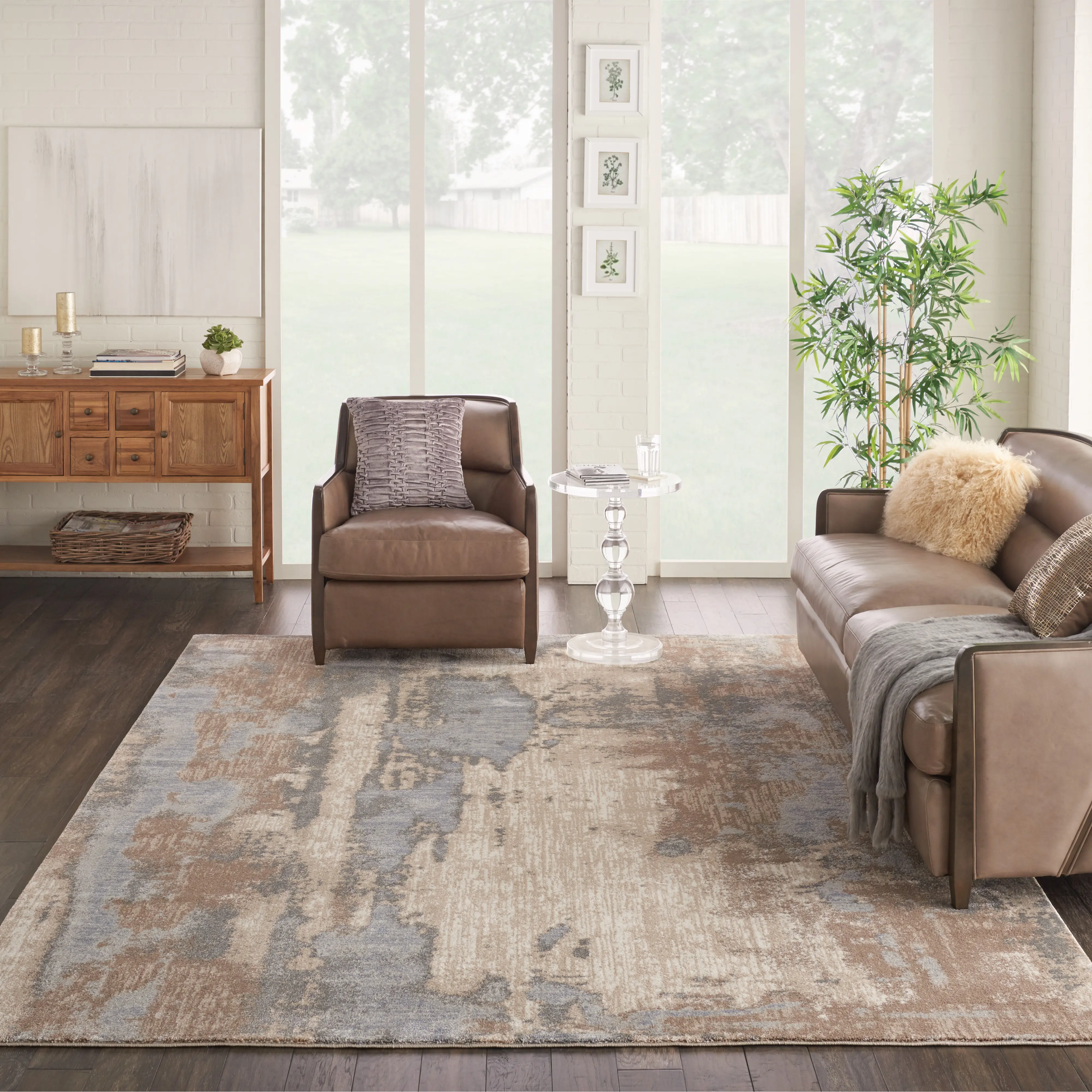 KI386 Moroccan Celebration 5 x 7 Gray and Beige Area Rug-5