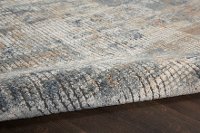 5 x 7 Medium Blue and Beige Area Rug - Quarry-3
