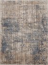 8 x 10 Large Blue and Beige Area Rug - Quarry