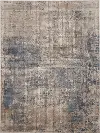 Quarry 8 x 10 Large Blue and Beige Area Rug