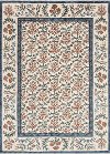 Clearance 5 x 8 Medium Suzani Garden Cream Area Rug - Kismet