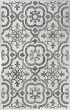 5 x 7 Medium Contemporary Gray Area Rug - Matrix