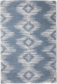 5 x 8 Medium Ombre Blue and Beige Area Rug - Granada-1