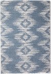 8 x 10 Large Ombre Blue and Beige Area Rug - Granada