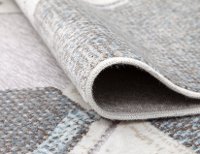 5 x 8 Medium Gray Hexagon Area Rug - Napa-3