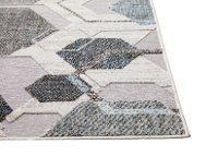 5 x 8 Medium Gray Hexagon Area Rug - Napa-5