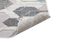 8 x 11 Large Gray Hexagon Area Rug - Napa-2