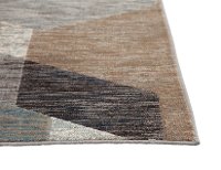 5 x 8 Medium Gray, Blue, and Beige Area Rug - Sonoma-2
