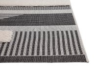 5 x 8 Medium Black, White, and Gray Indoor-Outdoor Rug - Playa-2