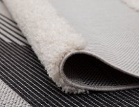 5 x 8 Medium Black, White, and Gray Indoor-Outdoor Rug - Playa-3