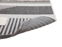 5 x 8 Medium Black, White, and Gray Indoor-Outdoor Rug - Playa-4