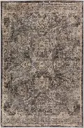 MR2PE5X7/PEWTER 5 x 7 Medium Mocha and Ivory Area Rug - Mercier