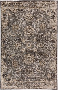 5 x 7 Medium Mocha and Ivory Area Rug - Mercier
