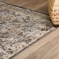 5 x 7 Medium Mocha and Ivory Area Rug - Mercier-2