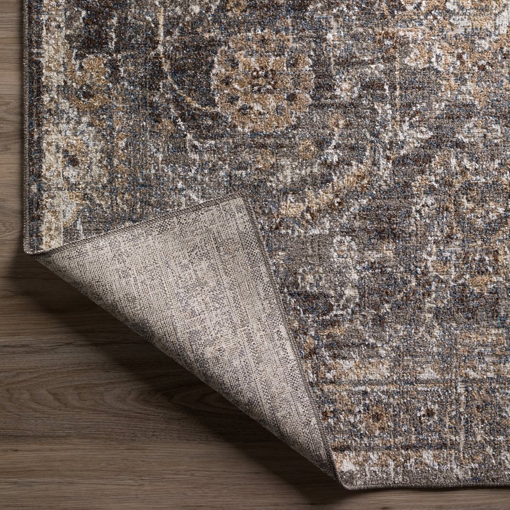MR2PE5X7 5 x 7 Medium Mocha and Ivory Area Rug - Mercier-4