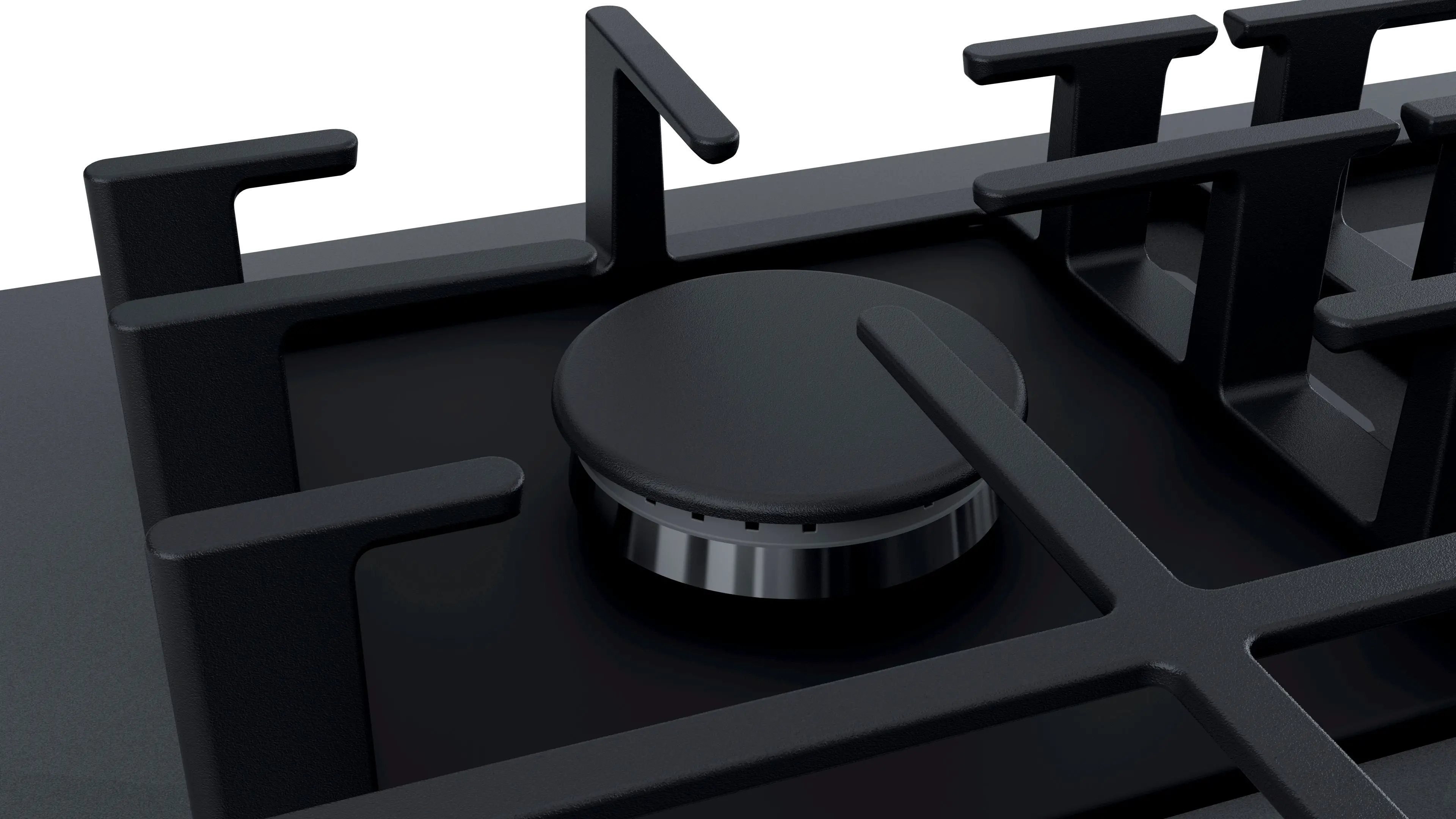NGMP677UC Bosch Benchmark 36 Inch Gas Cooktop with FlameSelect - Gray Tempered Glass-2