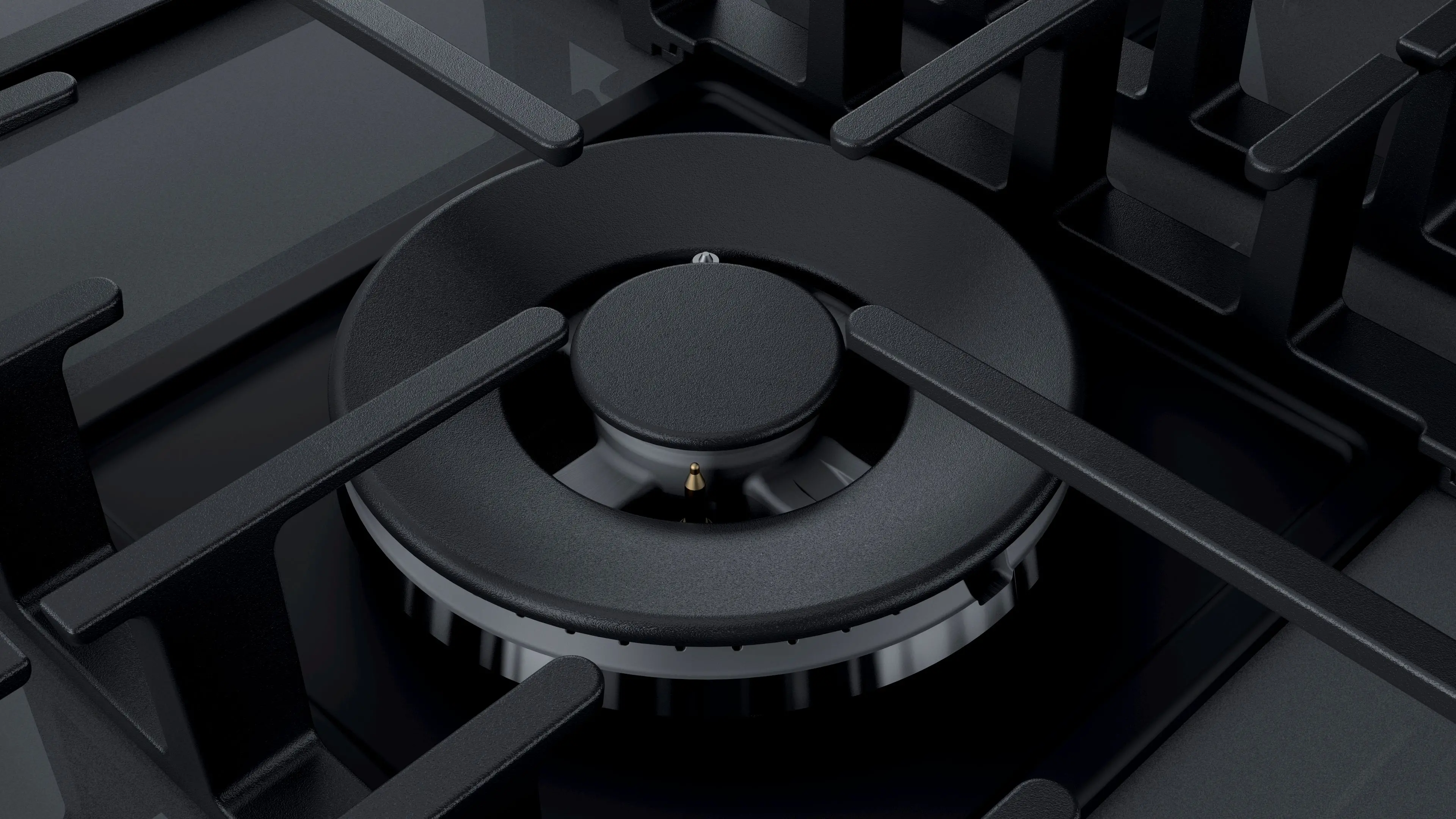 NGMP677UC Bosch Benchmark 36 Inch Gas Cooktop with FlameSelect - Gray Tempered Glass-4