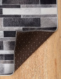 7 x 10 Large Abstract Charcoal and White Area Rug - Laredo-2