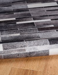 7 x 10 Large Abstract Charcoal and White Area Rug - Laredo-3