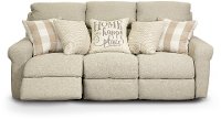 Cement Beige Lay Flat Power Reclining Sofa - Westport-2