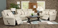 Cement Beige Lay Flat Reclining Loveseat - Westport-3