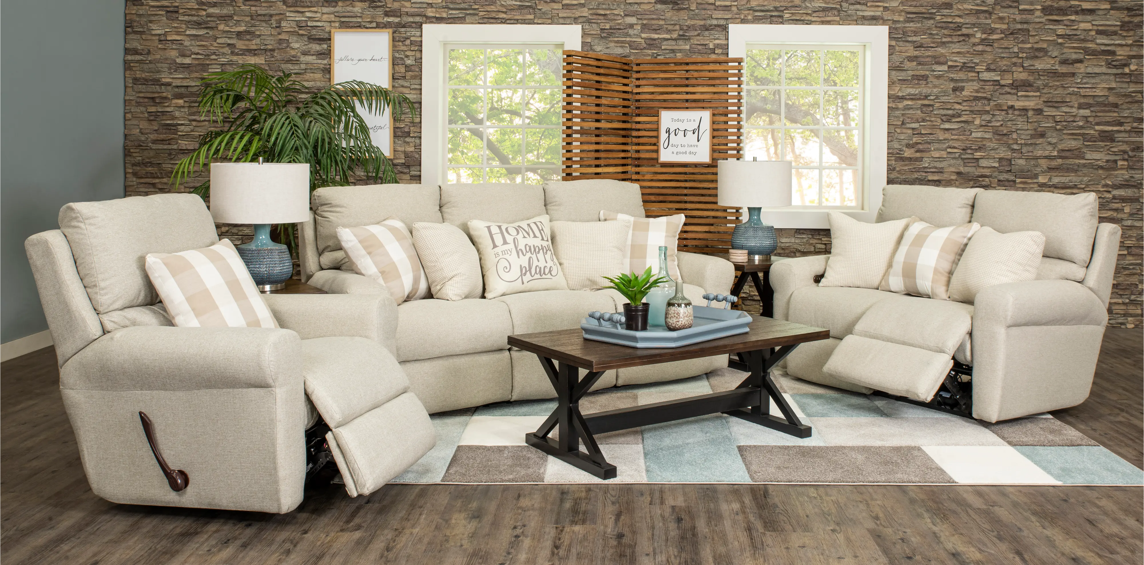 1210/1605-38 Westport Cement Beige Lay Flat Glider Recliner-6