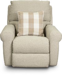 Cement Beige Lay Flat Power Recliner - Westport-3