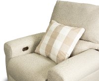Cement Beige Lay Flat Power Recliner - Westport-4