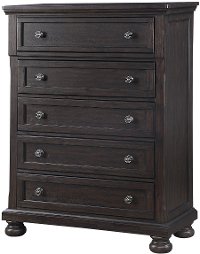 Traditional Chocolate Brown Chest of Drawers - Stella