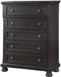 Traditional Chocolate Brown Chest of Drawers - Stella