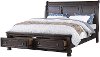 Clearance Traditional Chocolate Brown Queen Storage Bed - Stella