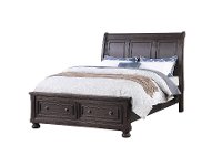 Traditional Chocolate Brown Queen Storage Bed - Stella-3