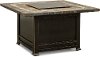 44 Inch Square Fire Pit with Stone Top - Flourence