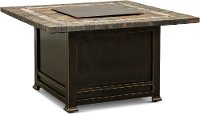 ARE18000P1/FIREPIT 44 Inch Square Fire Pit with Stone Top - Flourence-1