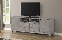 Pacific Heights Modern Gray 84 Inch TV Stand