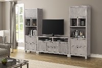 Pacific Heights Modern Gray 3 Piece Entertainment Center