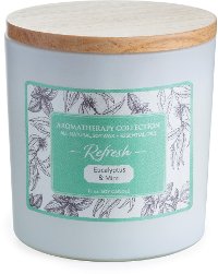 Refresh 15oz Eucalyptus and Mint Aromatherapy Candle