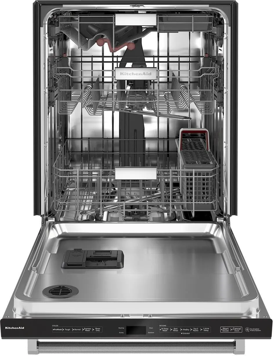 KDTM604KBS KitchenAid Top Control Dishwasher - Black Stainless Steel-2
