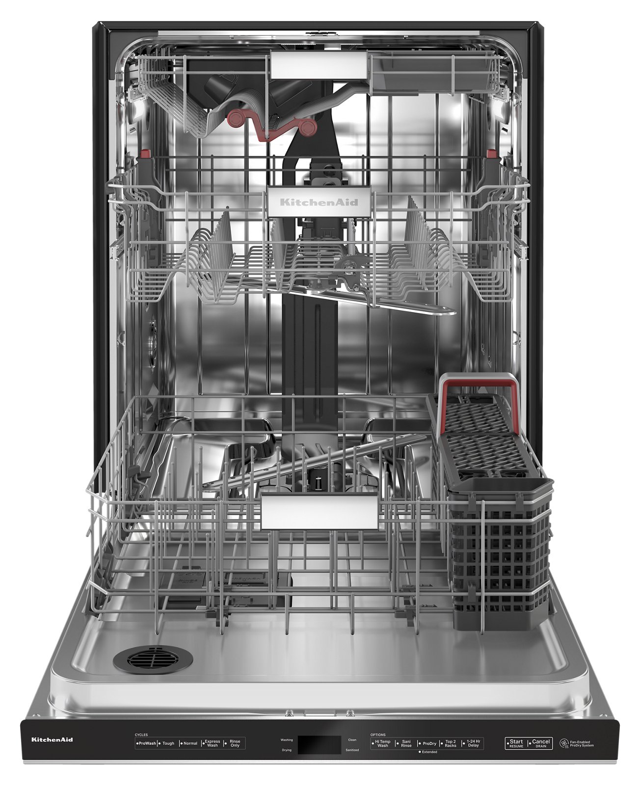 KDPM704KPS Kitchenaid 24 Inch Dishwasher with Top Controls and LED lighting - Stainless Steel-3