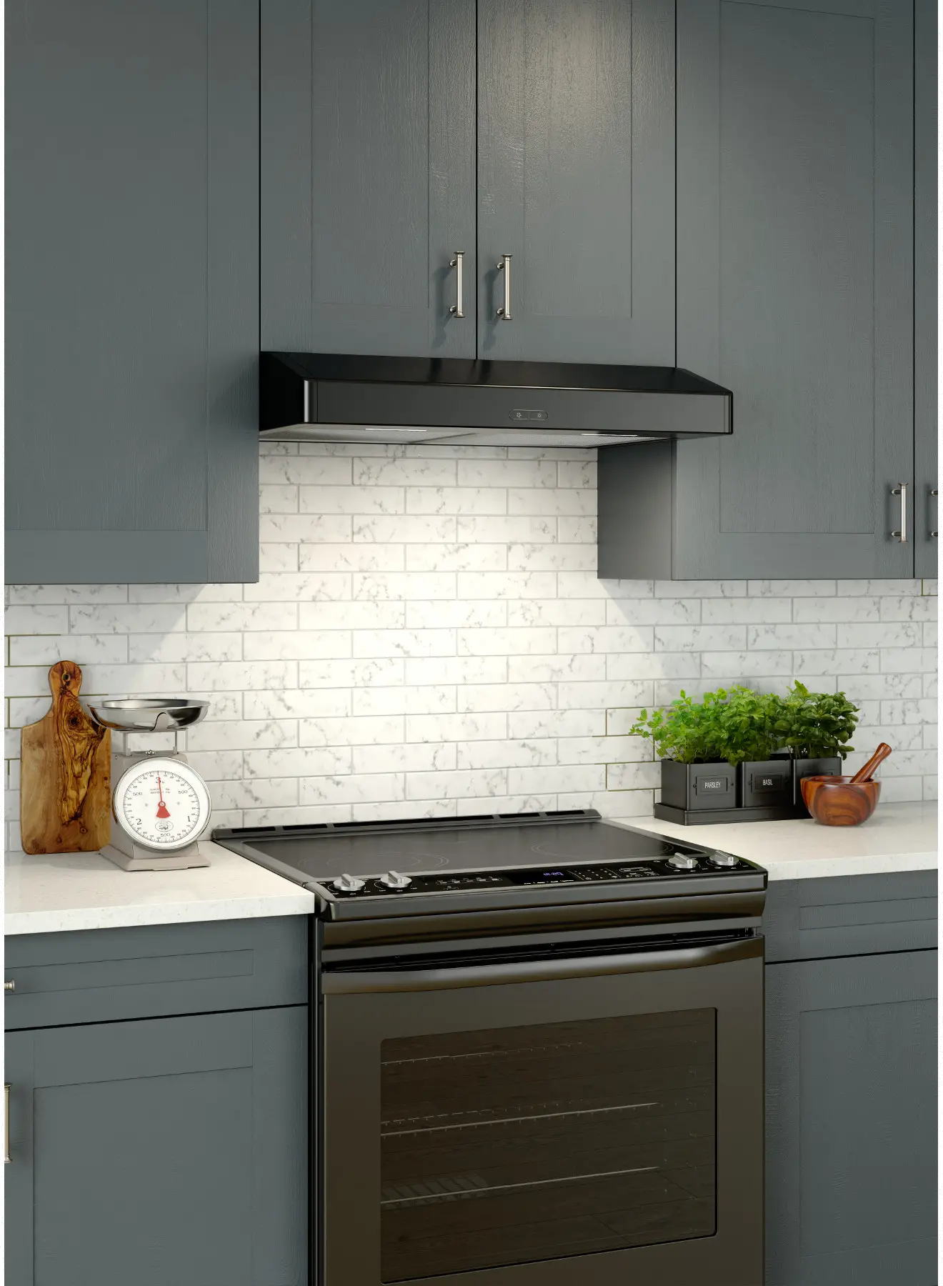 TEN236BL Broan 36 Inch Tenaya 2 Under Cabinet Range Hood - Black-4