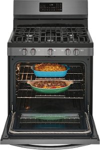 GCRG3060AD Frigidaire 30 Inch Gas Range with Air Fry - Black Stainless Steel-4