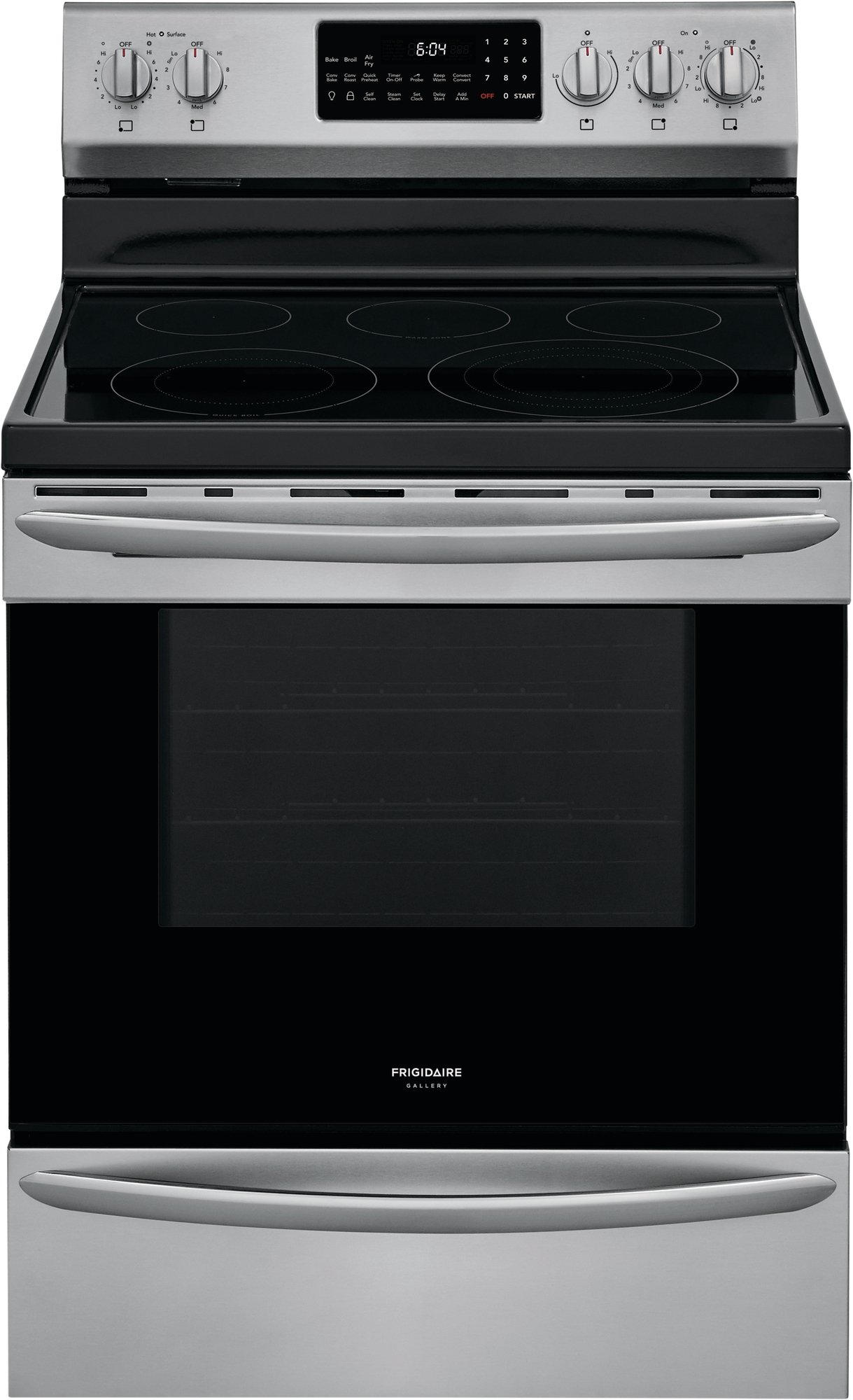 GCRE3060AF Frigidaire Gallery 30 Inch Electric Range with Convection and Air Fry - 5.7 cu. ft., Stainless Steel-1
