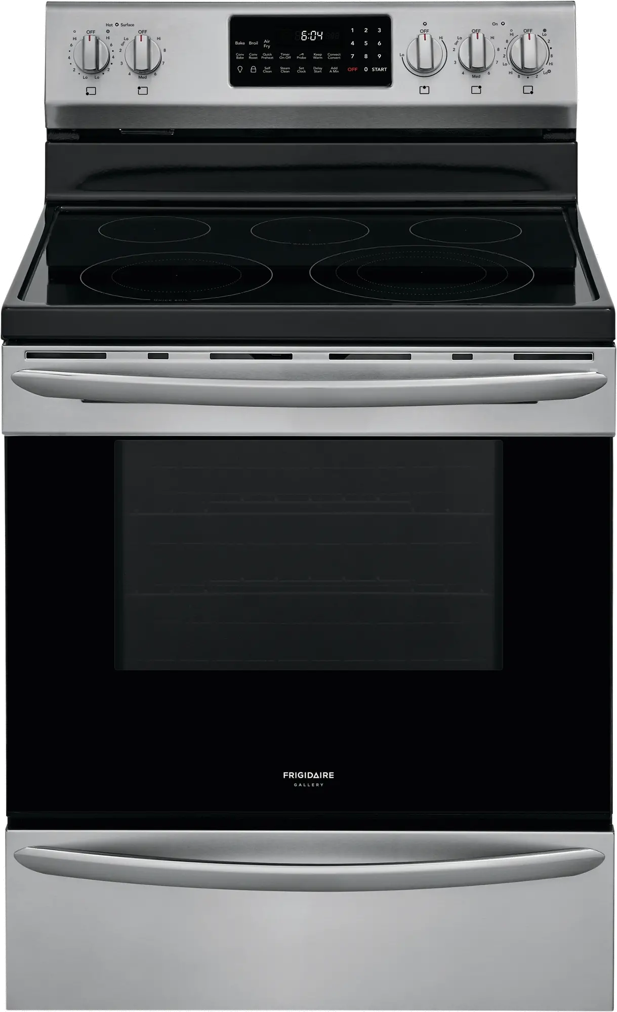 GCRE3060AF Frigidaire Gallery 30 Inch Electric Range with Convection and Air Fry - 5.7 cu. ft., Stainless Steel-1