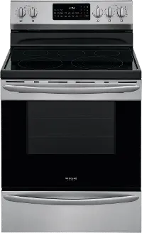 GCRE3060AF Frigidaire Gallery 30 Inch Electric Range with Convection and Air Fry - 5.7 cu. ft., Stainless Steel