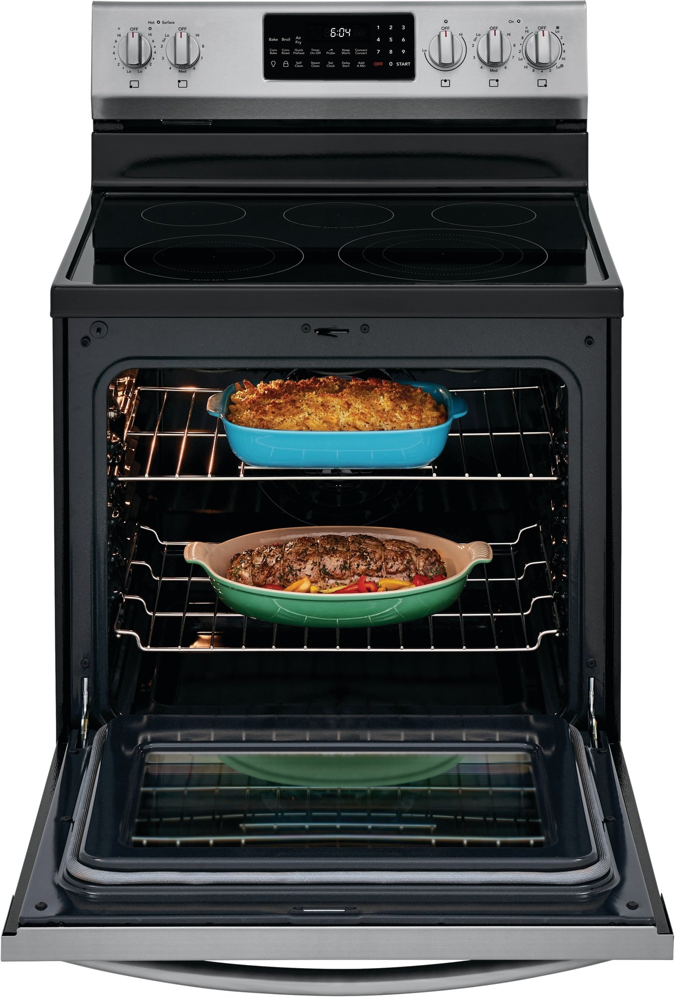 GCRE3060AF Frigidaire Gallery 30 Inch Electric Range with Convection and Air Fry - 5.7 cu. ft., Stainless Steel-2